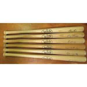 Vintage Louisville Slugger 6 Mini Bats